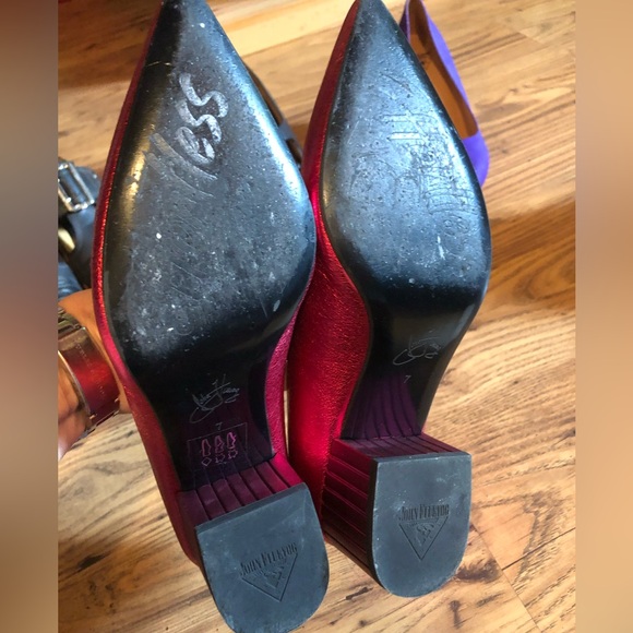 Fluevog Effortless family "Bebe" in metallic pink, size 7 - Picture 7 of 14